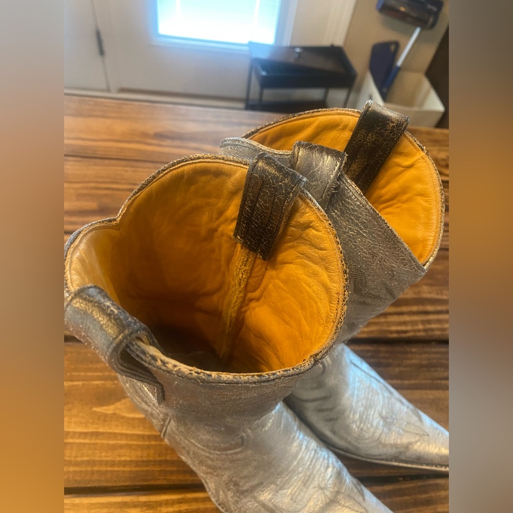 Old Gringo Silver Distressed Cowboy Boots!!! - Picture 5 of 10
